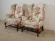 Pair Kittinger Colonial Williamsburg Cw - 44 Mahogany Fireside Or Wingback Chairs Post-1950 photo 5