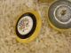3 Antique Celluloid Buttons Porcelain Centers W/ Hand - Painted Flowers Buttons photo 2