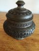 Antique Handmade Arabic Persian Islamic Silver Colored Metal Pot With A Cover Middle East photo 2