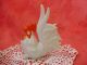 Vintage Soviet - Russian Porcelain Rooster W.  Hen,  Handpainted Stamped. Figurines photo 3