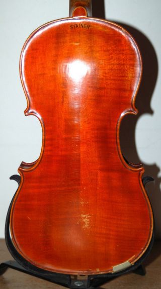 Fine Antique German Handmade 4/4 Violin - Label At The Back: Stainer - 1900 ' S photo