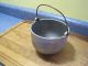 Antique Heavy Aluminum Pot With Brass Handle Hearth Ware photo 1