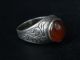 Ancient Silver Ring With Stone 1900 Ad Stc169 Near Eastern photo 3