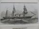 1852 Iln Print Merchant Steam Ship Orinoco Depicting Lifeboat Apparatus Other Maritime Antiques photo 1