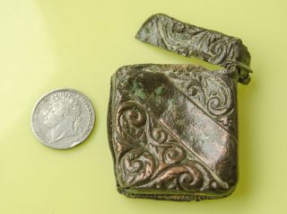Found Together Georgian Vesta Case And George 1111 Sixpence.  Metal Detecting Find photo