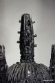 African Nigerian Tribal Art Benin Ebony Wood Carved Oba Statue Other African Antiques photo 5