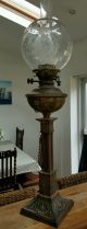 Victorian Acid Etched Oil Lamp Globe Shade Floral Flowers Ribbed Duplex 4 Inch Lamps photo 3