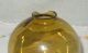 Vintage Honey Amber Glass Plain Round Lightning Rod Ball - Slightly Smaller Weathervanes & Lightning Rods photo 2