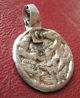 Ancient Artifact Viking Silver - Gilt Pendant With Odin Gripping Two Ravens Vk 11 Viking photo 2