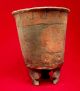 Teotihuacan Clay Ceramic Incised Tripod Vessel Pre Columbian Pottery Aztec Mayan The Americas photo 3