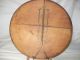 Antique Hand Carved Wood Bread Plate Primitives photo 3