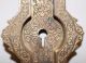 Antique Brass Eastlake Recessed Pocket Door Handle Key Plate Escutcheon Escutcheons & Key Hole Covers photo 1