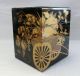 B345: Real Old Japanese Lacquer Ware Tiered Food Boxes Jubako With Great Makie. Boxes photo 2