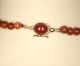 Antique Carnelian Necklace Chinese Carved Opal Pendant Vermeil Clasp Necklaces & Pendants photo 5