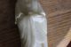 Antique Chinese Hand Carved Natural White Soap Stone Kwan - Yin Statue Kwan-yin photo 10