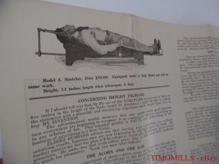 1914 David Bertram Cropp Stretcher Company Quack Height Increase Device Brochure photo