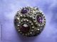 2246 – J – Stunning 3 Faceted Amethyst Pastes & 52 Faceted Cut Steels Old Button Buttons photo 1