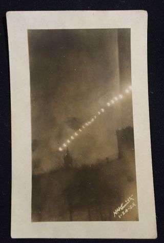 1925 Total Solar Eclipse Postcard Rpcc Time Lapse Real Photo Hh Smith Astronomy photo