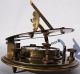 5 Inch Perfectly Calibrated Large Brass Sundial Compass Rosewood Box Top Grade. Compasses photo 4