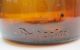 Vintage Danger Nitro - Glycerine Duraglas Amber Brown Glass Bottle Owens Illinois Bottles & Jars photo 2