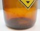 Vintage Danger Nitro - Glycerine Duraglas Amber Brown Glass Bottle Owens Illinois Bottles & Jars photo 3