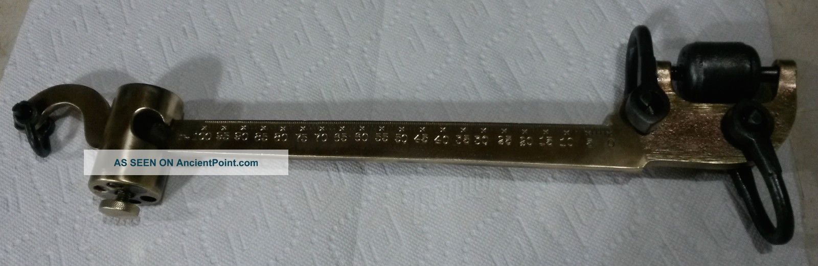 Fairbanks Antique Feed Bag Beam (brass) Scale 100lbs Primitive,  Polished.  Steampunk Scales photo