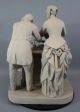 1876 Antique 19thc John Rogers Group Plaster Sculpture Weighing The Baby Nr Other Mercantile Antiques photo 6