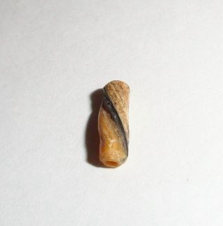 1 Rare Ancient Roman Twisted Glass Bead,  1800,  Yrs Old,  Size: 17x15x6mm photo