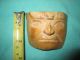 Small Stone Mask Poma Of A Character In The Moche Elite,  Precplumbian,  Mochica The Americas photo 3
