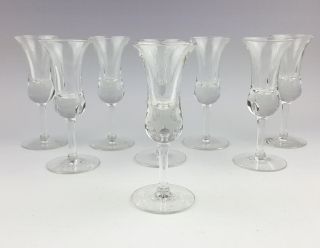 8 Vintage Holmegaard Schnapps Dutch Cordial Tulip - Shaped Glasses Hollandske photo