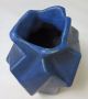 Rare Muncie Ruba Rombic Blue Glaze Ceramic Vase Mid-Century Modernism photo 3