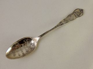 Grand Comedy Wheeling,  W.  Virginia Sterling Souvenir Spoon - 1902 photo