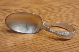 1847 Rogers Bros Triple Plate Child ' S Spoon photo