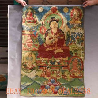Tibetan Nepal Silk Embroidered Thangka Tara Tibet Buddha Tibetan Buddha 151 photo