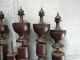 6 Victorian Reclaimed Wooden Spindles - Mahogany Other Antique Architectural photo 4