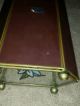 Vintage Brass & Glass Mirrored Floral Curio Display Case Display Cases photo 8