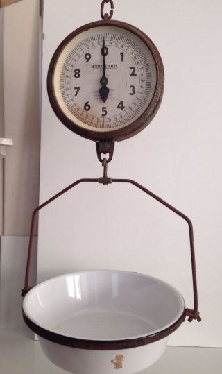 Antique Detecto Double Sided Scale General Store Kitchen Hanging Scale Rare photo