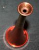 19c Antique Vtg Brass Copper Ear Trumpet Stethoscope Medical Monaural Metal Tool Stethoscopes photo 4