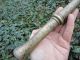 Antique Solid Bronze Mortar Pestle Brass For Hand Grind 19th - Century Authentic Mortar & Pestles photo 8