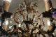 Antique Vintage 8 Arms Crystal Chandelier Lamp Light Luster 1940s 24in Chandeliers, Fixtures, Sconces photo 9