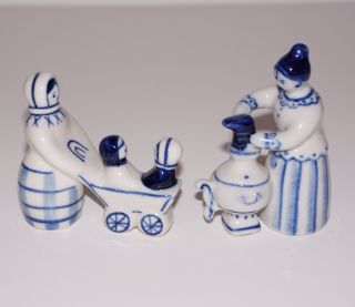 Porcelain Russian Figures.  Hand Painted In Ussr photo