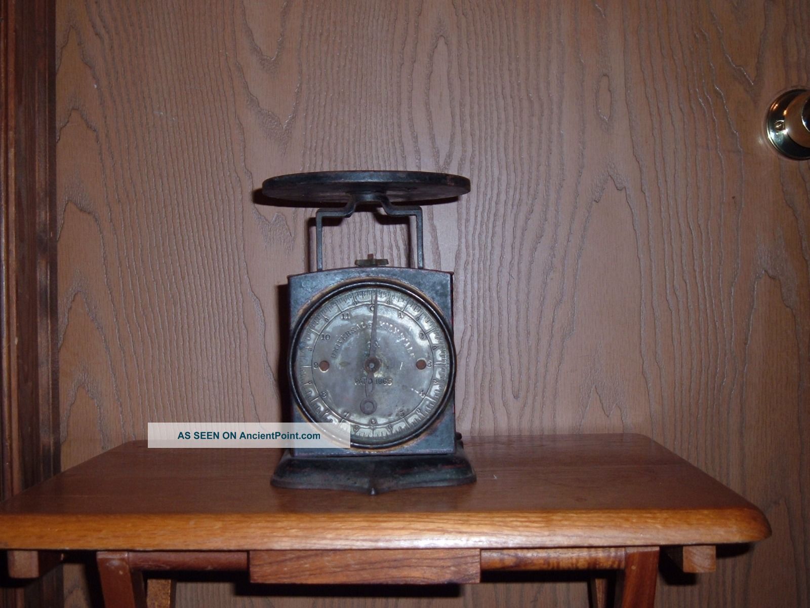 Antique 1865 Cast Iron And Brass Universal Family Dial Scale Civil War Era Scales photo