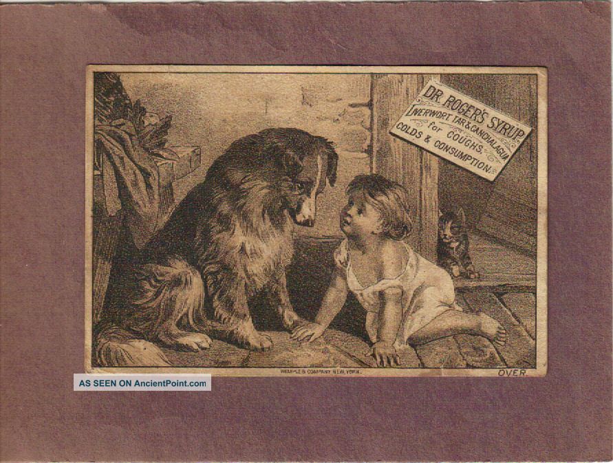 Dr Roger ' S Great Lung Restorative Quack Medicine Adv Trade Card C1879 Quack Medicine photo