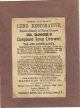 Dr Roger ' S Great Lung Restorative Quack Medicine Adv Trade Card C1879 Quack Medicine photo 1