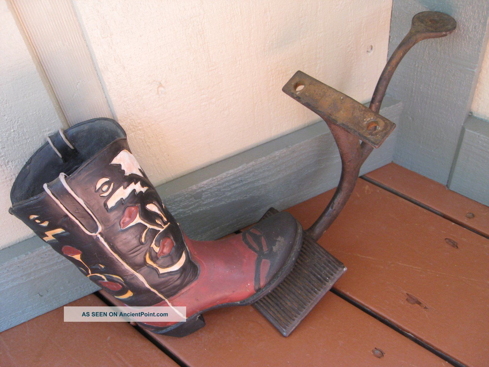 Antique Cast Iron Buggy/stage Coach Step Primitives photo