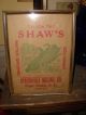 Vintage Framed Bentonville Milling Co.  Shaw ' S Ground Cornmeal Cornmeal Bag Primitives photo 1