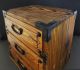 Vintage Japanese Cedar Wood 3 Drawers Small Chest Box Kotansu Japan Boxes photo 4
