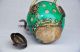 Exquisite Chinese Copper Inlay Porcelain Handmade Teapot Teapots photo 3