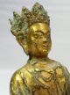 B416: Chinese Or Tibetan Gilt Copper Ware Buddhist Statue With Appropriate Work. Buddha photo 2