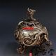 Exquisite China Handmade Dragon Of Gold Copper Incense Burner Incense Burners photo 2